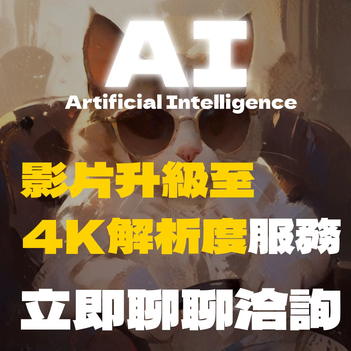 AI 影片升級至 4K 解析度服務,立即聊聊洽詢